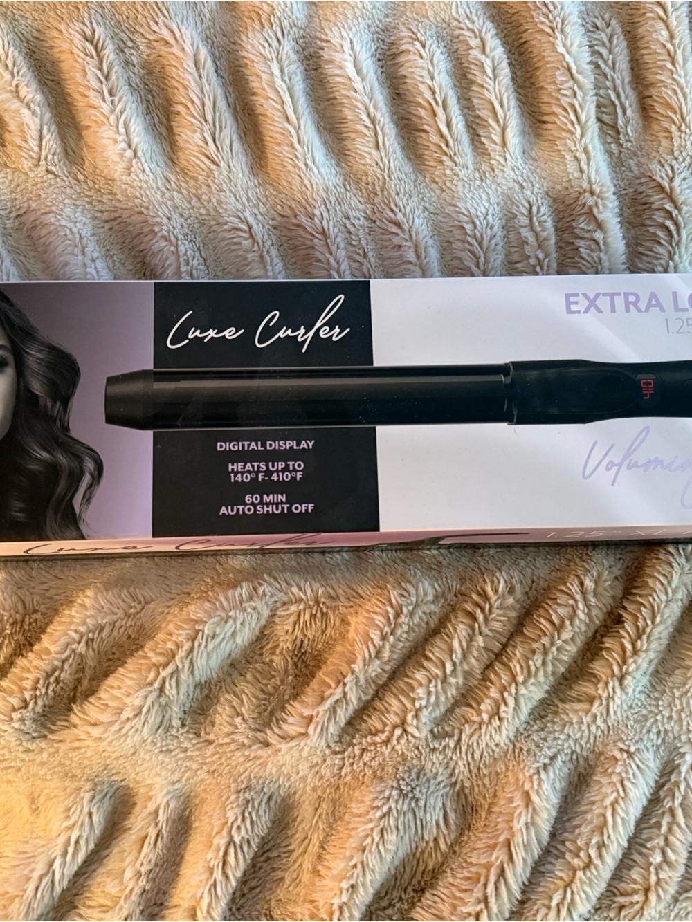 Extra Long 1.25" Curling Wand - Black
